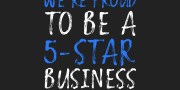 Google Rating 5 - Social Post Chalkboard